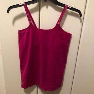 A:glow Maternity Nursing Tank - Small Magenta